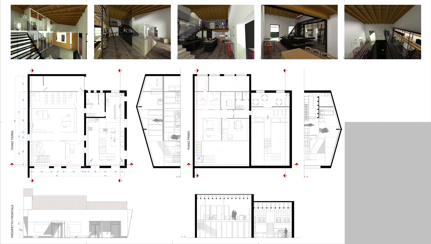 Render e progetti cantina vitivinicola