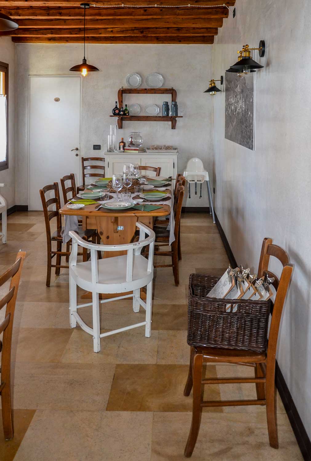 Ristrutturazione interno del ristorante "Osteria alla Terrazza"